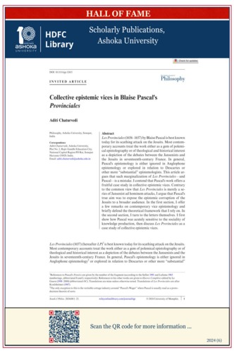 Collective epistemic vices in Blaise Pascal's
Provinciales