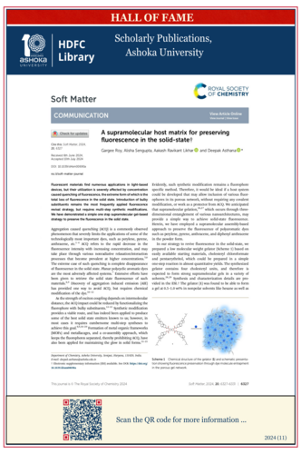 A supramolecular host matrix for preserving
fluorescence in the solid-state