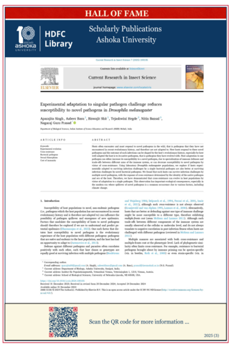 Experimental adaptation to singular pathogen challenge reduces susceptibility to novel pathogens in Drosophila melanogaster