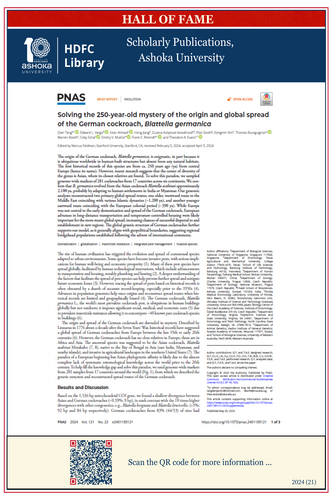 Solving the 250-year-old mystery of the origin and global spread of the German cockroach, Blattella germanica