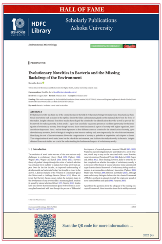 Evolutionary Novelties in Bacteria and the Missing Backdrop of the Environment